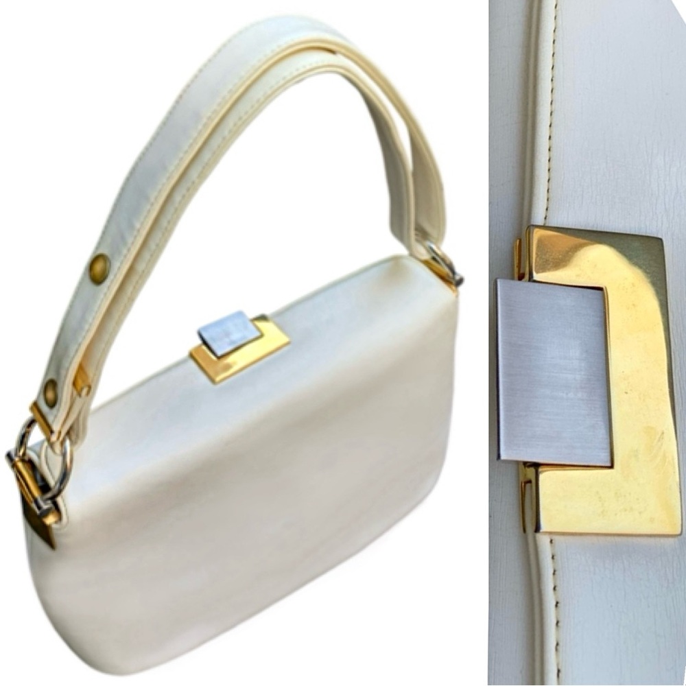 v i n t a g e :: Unique Mod Faux Leather Shoulder Bag